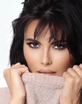 Brunette London escort Stella in a sexy lingerie